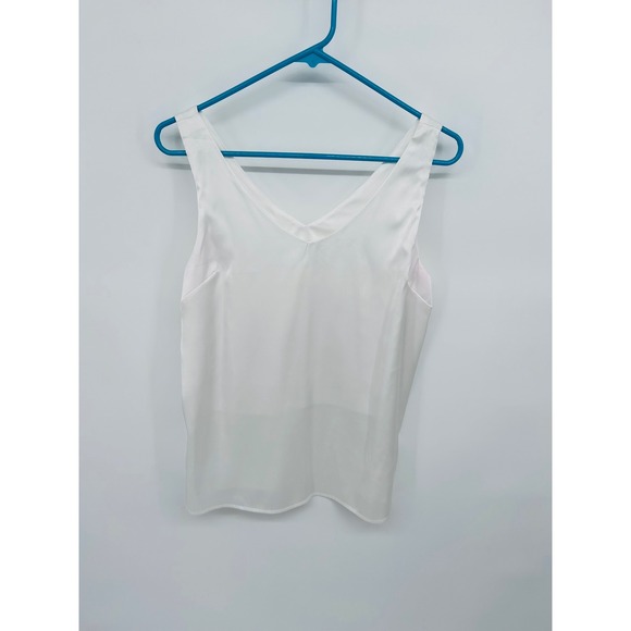 Ekouaer Tops - EKOUAER Women White V Neck Sleeveless Tank Top Womens Medium